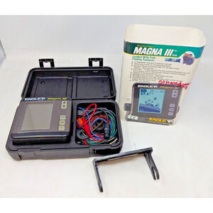 Eagle Magna III Fish Finder Depth Sonar w/ Case & Accessories Untested